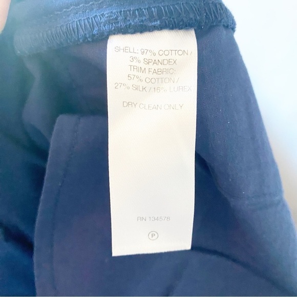 VINEYARD VINES Women’s Navy Tuxedo Gold Stripe Trouser Pants - Picture 5 of 10